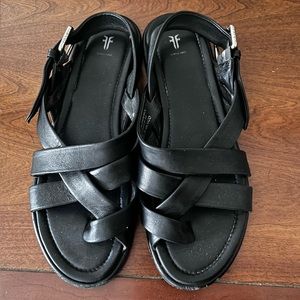 FRYE Black Sandal